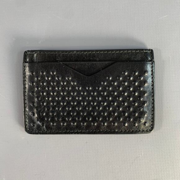 Alexander McQueen Other - ALEXANDER MCQUEEN Black Textured Leather Wallet